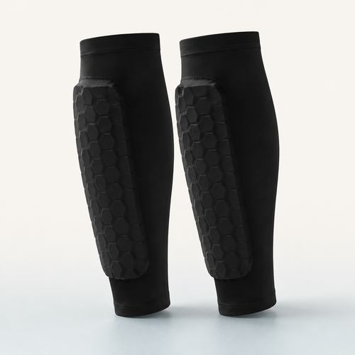 Black Alpine Guards Pro ski shin sleeves
